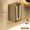1PC Luxury Tissue Box Wall-Mounted Acrylic Transparent Tissue Box Table Napkin Holder Bathroom Paper Box Tissue Paper Dispenser 5