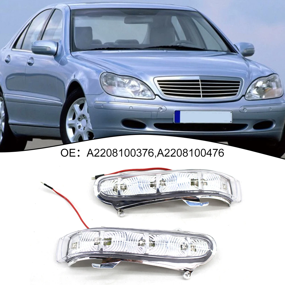 

Поворотные фонари для зеркала заднего хода A2208100376 A2208100476, АБС-пластик для Mercedes-Benz S-Class W220 S320 S350 S500 S600, 1 пара