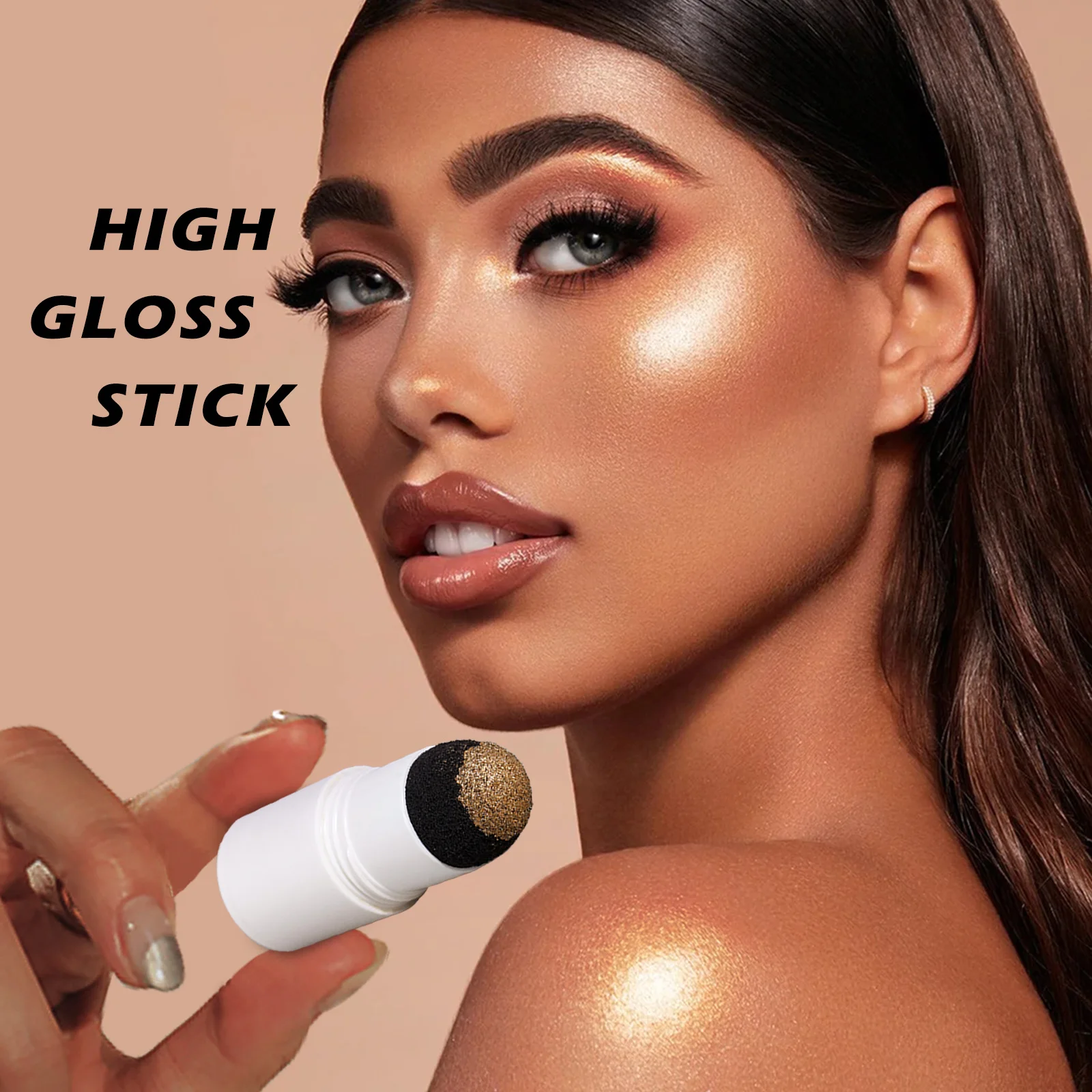 Face Highlighter Contour Stick 3 Colors Shimmer Highlight Makeup Long