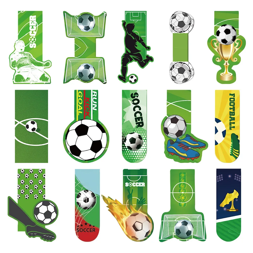 30Pcs New Football Bookmark Reading Page Book Tags Creative Student Stationery Supplies Gifts DIY Decorative Books Small Cards