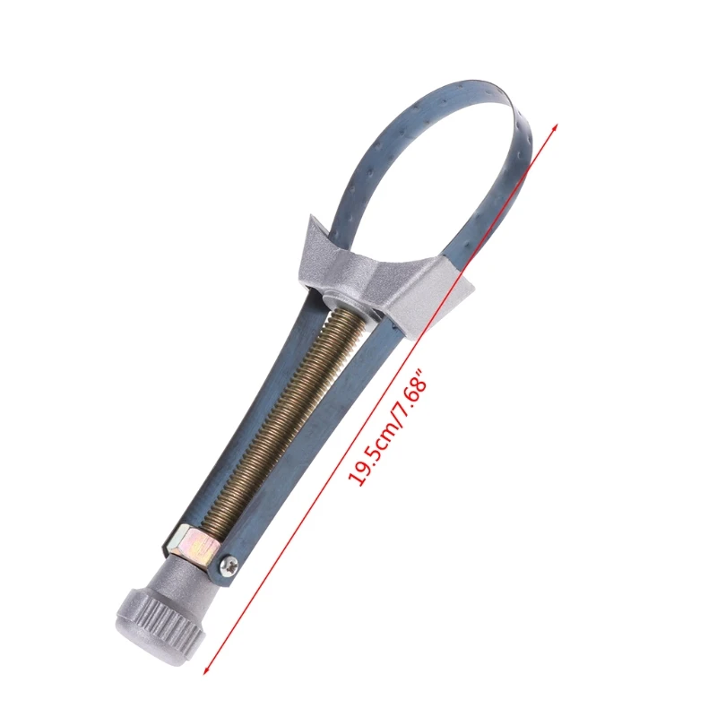 

090E Car Oil Filter Removal Tool Hand Tools Adjustable 60mm to120mm Diameter Steel Strap Wrench Oil Filter Rep Tool