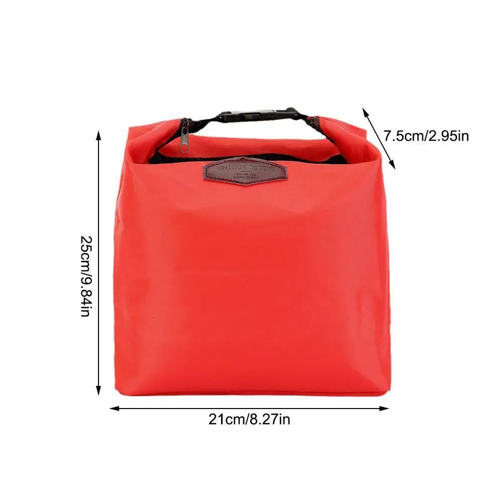 1pc Thermal Insulated Lunch Bag Portable Oxford Cloth Cooler Lunchbox Storage Bag Carry Picinic Food Tote Insulation Package images - 6