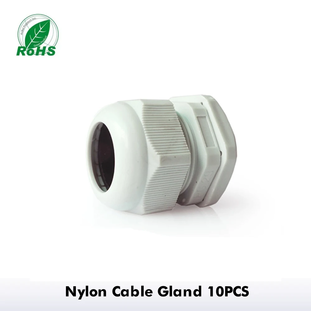 10Piece Waterproof Cable Gland PG7 for 3-6.5mm Nylon Joint Use For Box IP68 Seal Joint LED Lamp Connector
