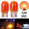 10x T20 7443 Signal Light W21/5W 3800K Halogen Bulb Clear Orange Daytime Running Lights Turn Stop Brake Tail Bulb DRL Bulbs 6