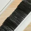 1Pcs Plastic Rectangle Wire Cable Holder Grommet Hole Cover Outlet Port with Black Brush Computer desktop decoration wire box 4