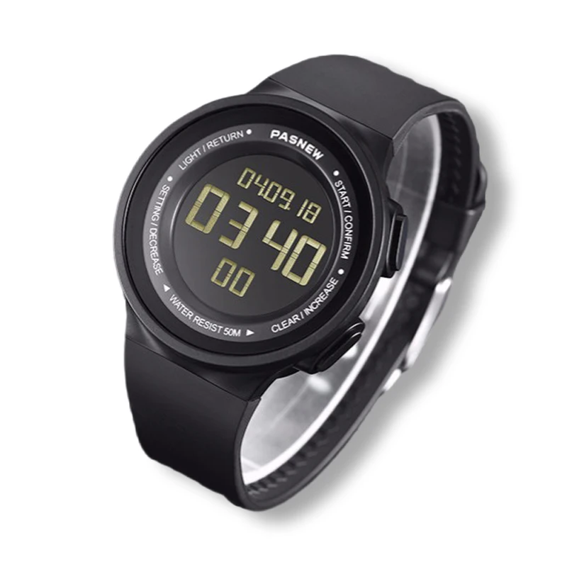 WaterProofElectronicWatchWomenSimpleWhiteRubberDigitalDate