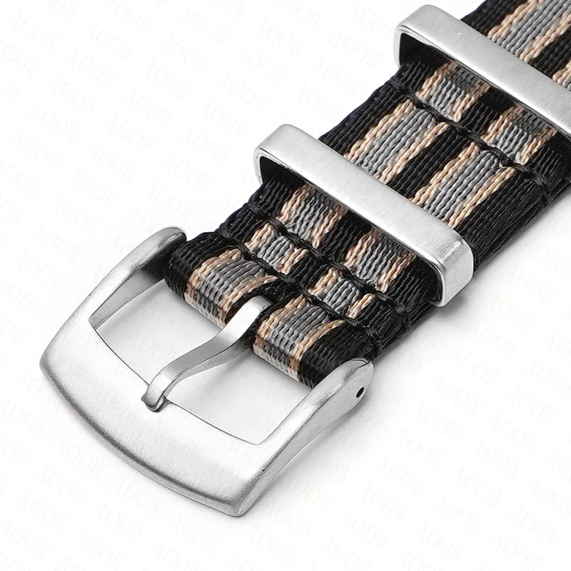 Universal Nylon Sport Canvas Watch Band Bracelet - Men's Strap in Multiple Sizes