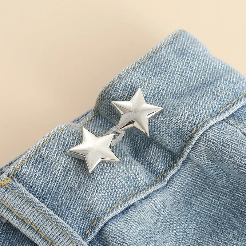 Adjustable Waist Tightener Snap Button Clips