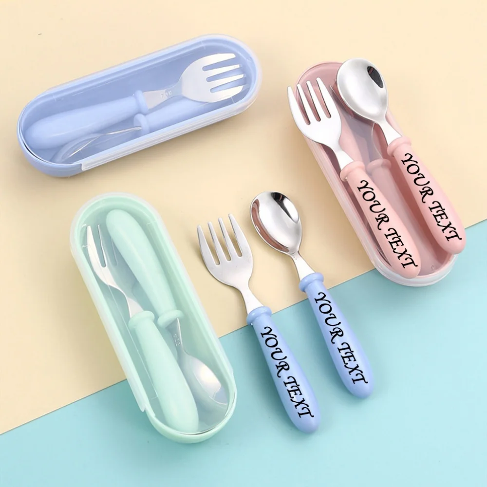 개인화된 맞춤형 이름 스테인레스 스틸 칼 세트(보관 케이스 포함) - 내구성이 ..