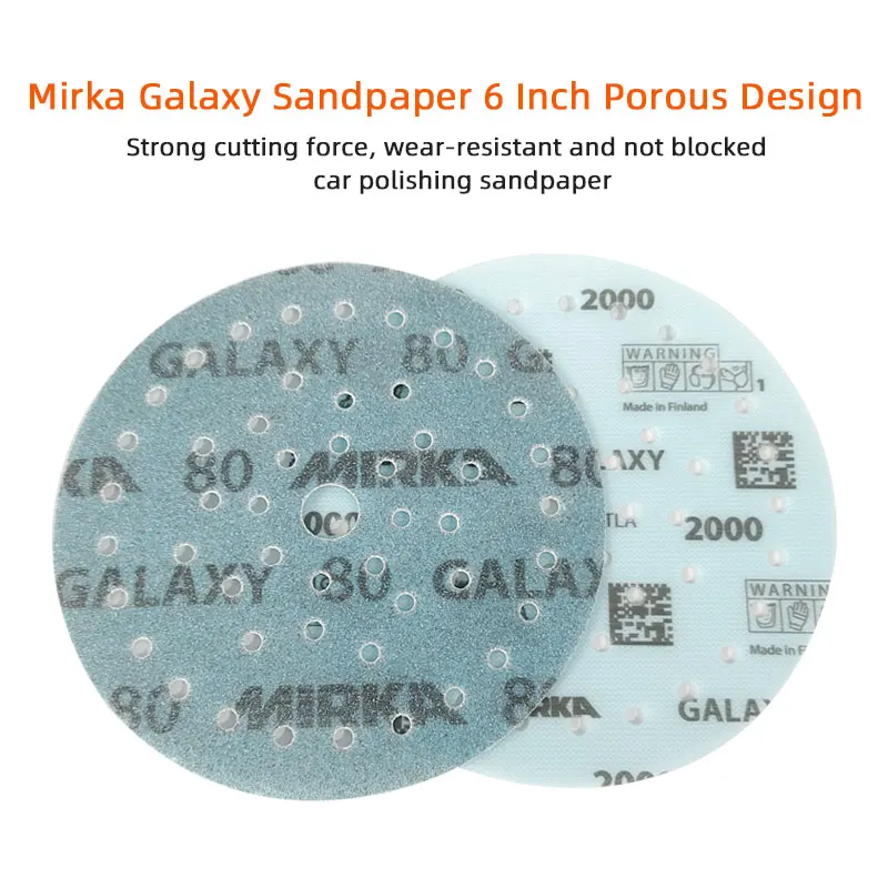 Mirka Galaxy Carta Vetrata Galaxy 6 Pollici 150Mm Carta Vetrata Rotonda Floccaggio Poroso Vuoto Lucidatura Auto Carta Vetrata Di Bellezza