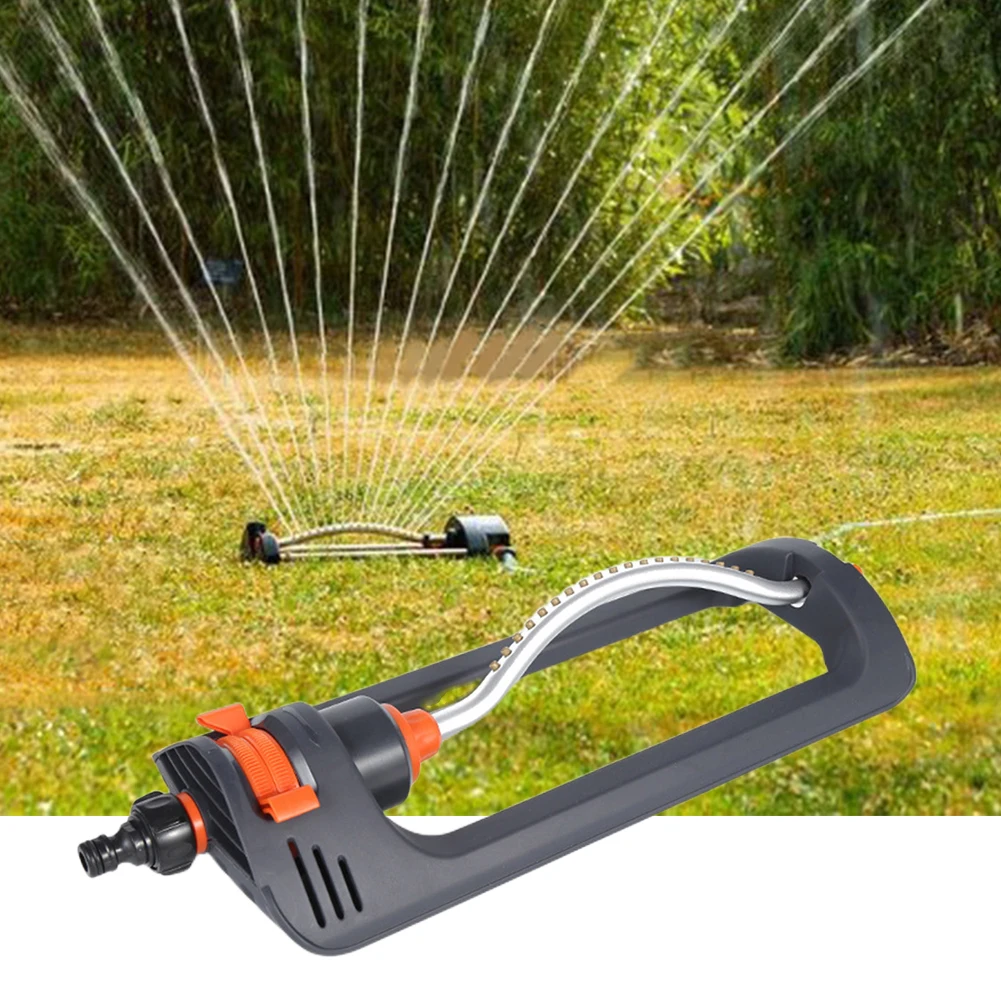 

Oscillating Garden Sprinkler with 19 Hole Nozzle Irrigation Sprinkler System for Lawn Watering/Bridge Maintenance/Roof Cooling