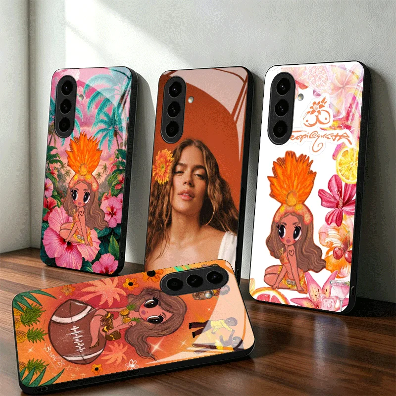 Tropicoqueta Glass Phone Case - Vibrant Tropical Design