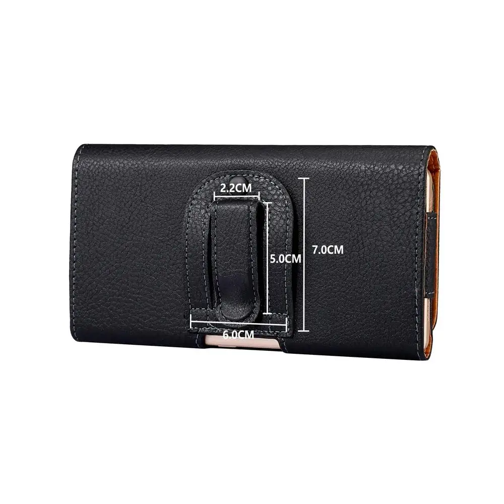 Sleek Leather Phone Belt Clip Holster Pouch Waist Bag