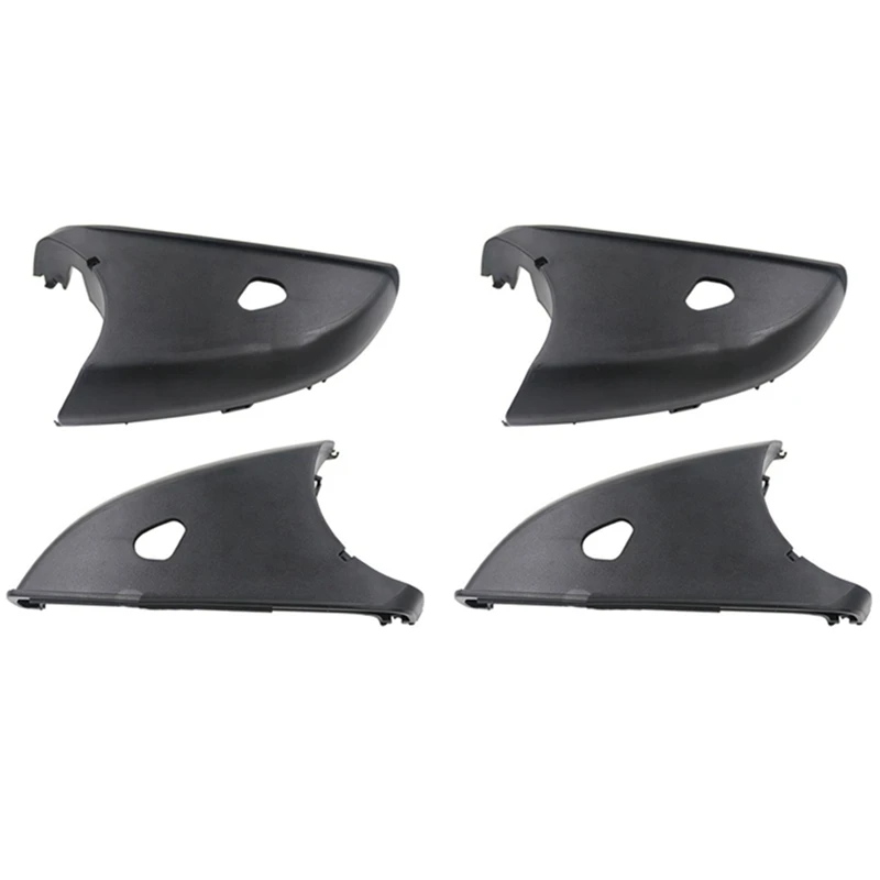 

2X Auto Side Rearview Mirror Bottom Lower Holder Cover With Hole For Mercedes-Benz W204 W221 W212 GLA GLK