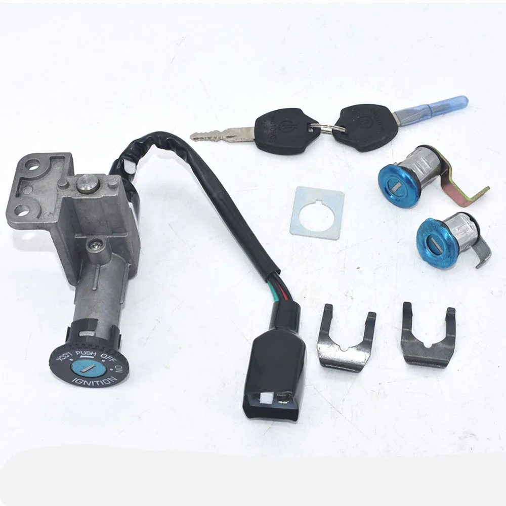 Motorcycle key electric door lock For JONWAY TANK TAOTAO KEY IGNITION LOCK SET CHINESE SCOOTER GY6 4STROKE 50-150cc - Image 2