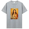 Men Cotton Graphic Tshirt Introver T-Shirt For Dua Lipa Jesus T Shirt Unisex Tops Tees Men's Clothing Streetwear 4