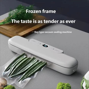2026 Household Vacuum Sealing Machine Automatic Portable Kitchen Food Preservation Compression Package Plastic Sealing Machine 1