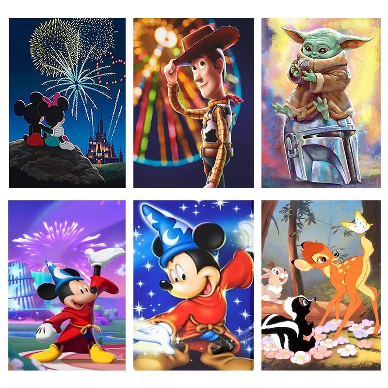 Disney Pinocchio 5D Pittura Diamante Fai Da Te Ricamo Cartoon Dumbo Punto Croce Trapani Rotondi Fatti A Mano Hobby Home Decor