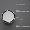 Round Steam Generator Head Steam Nozzle Head With Aroma Oil Pocket G1/2" G3/4" Stainless Steel Polished Diameter 7cm 6