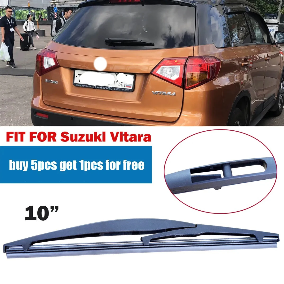 1Pc Auto Tergicristallo Posteriore 10 "Parabrezza Parabrezza Ibrido Auto Tergicristalli Accessori Misura Per Suzuki Vitara Yc102010-Vitara