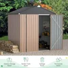 6 X 4FT Outdoor Storage Shed, Lockable Bike Shed, Garden Shed, and Tool Shed 3
