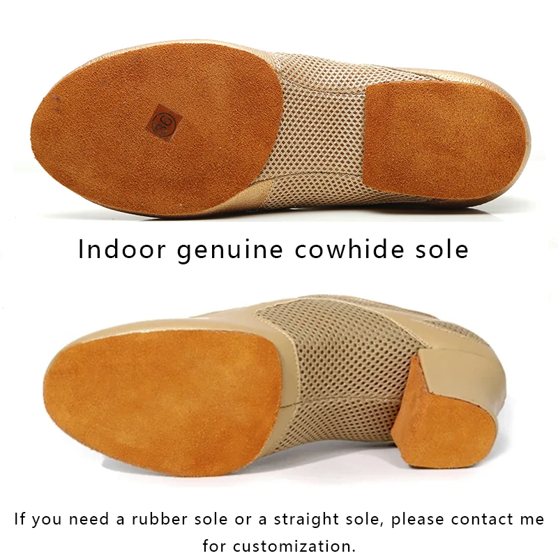 Modern Latin Suede Salsa Tango Ballroom Dance Shoes Breath Dance Shoes Sneakers For Woman Practice Modern Jazz