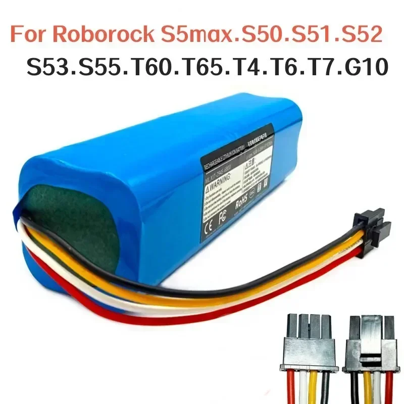 

8800 мАч для робота-пылесоса Roborock S5max S50 S51 S52 S53 S55 S7 S8 T60 T61 T65 T4 T6 T7 T8 G10 P50 P51 P55 E45 E50 E55