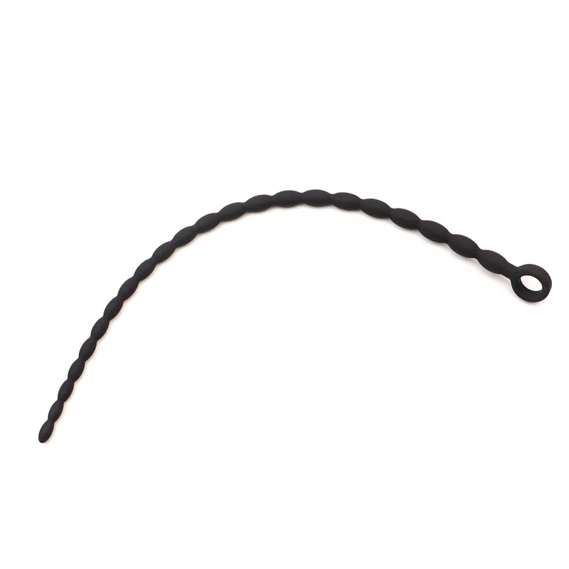 40cm Super Long Urethral Toys Soft Silicone Penis Plug Beads Horse Eye Stick G-Spot Stimulator Urethral Dilator Men Sex Toy Bdsm penis sex toys