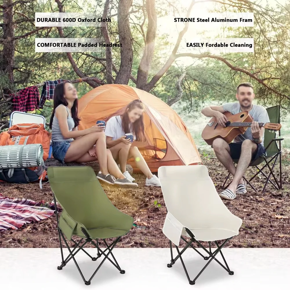Heavy Duty Folding Moon Chair 6