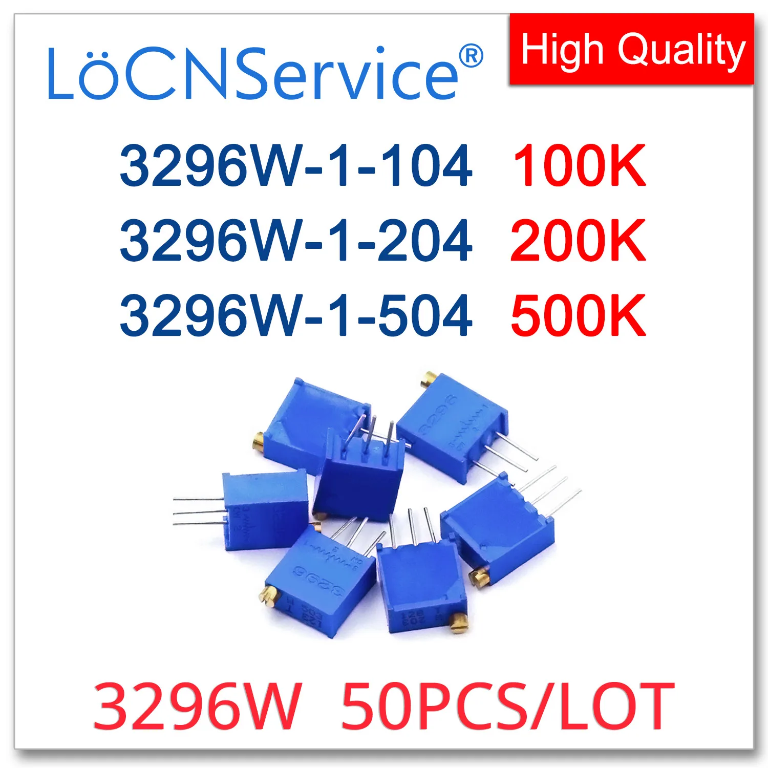 3296W 50PCS 100K 200K 500K Trimming Potentiometer Made In China High 3296w-50pcs-100k-200k-500k-trimming-potentiometer-made-in-china-high