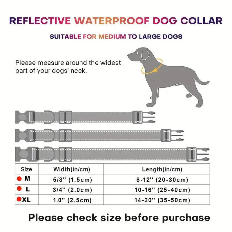 Dog Collar, Pet Leash Set, Dog Traction Rope, Dog Seatbelt Leash, Dog Collar and Leash Set Adjustable Dog Collar PVC Waterproof Leash For Small Medium Large Dogs