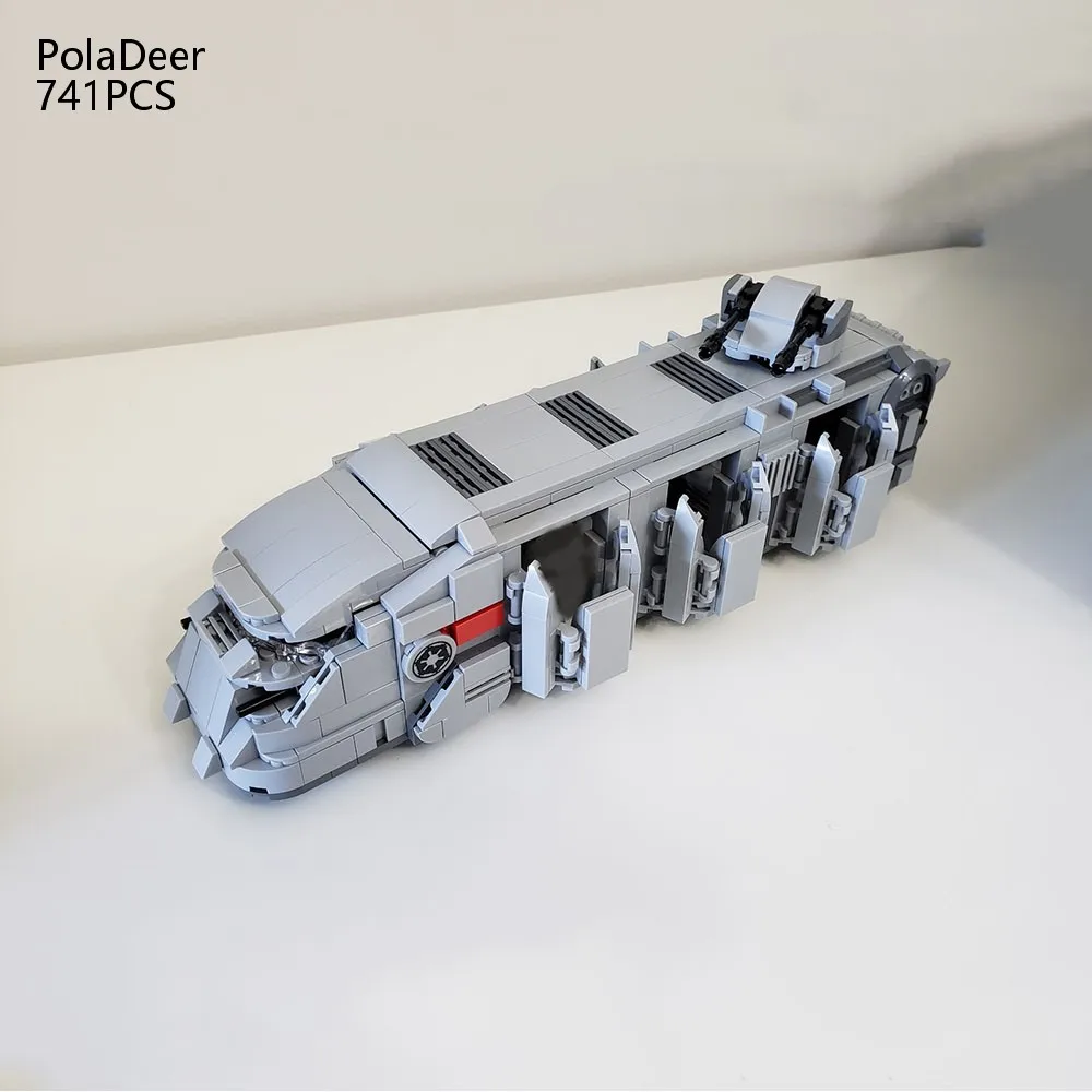 MOC 741-teiliges Imperial Troop Transport Fahrzeug, Charakterproportions-Bausteine, Montagemodell, Spielzeugbausteine, Kindergeschenk 37597 – Detail 2