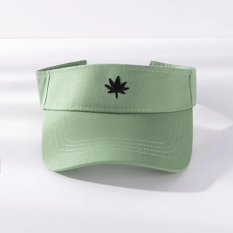 Summer Hats for Women Sun Visor Cotton Adjustable Embroidery Women's Summer Cap Top Empty Sport Golf Running Tennis Caps