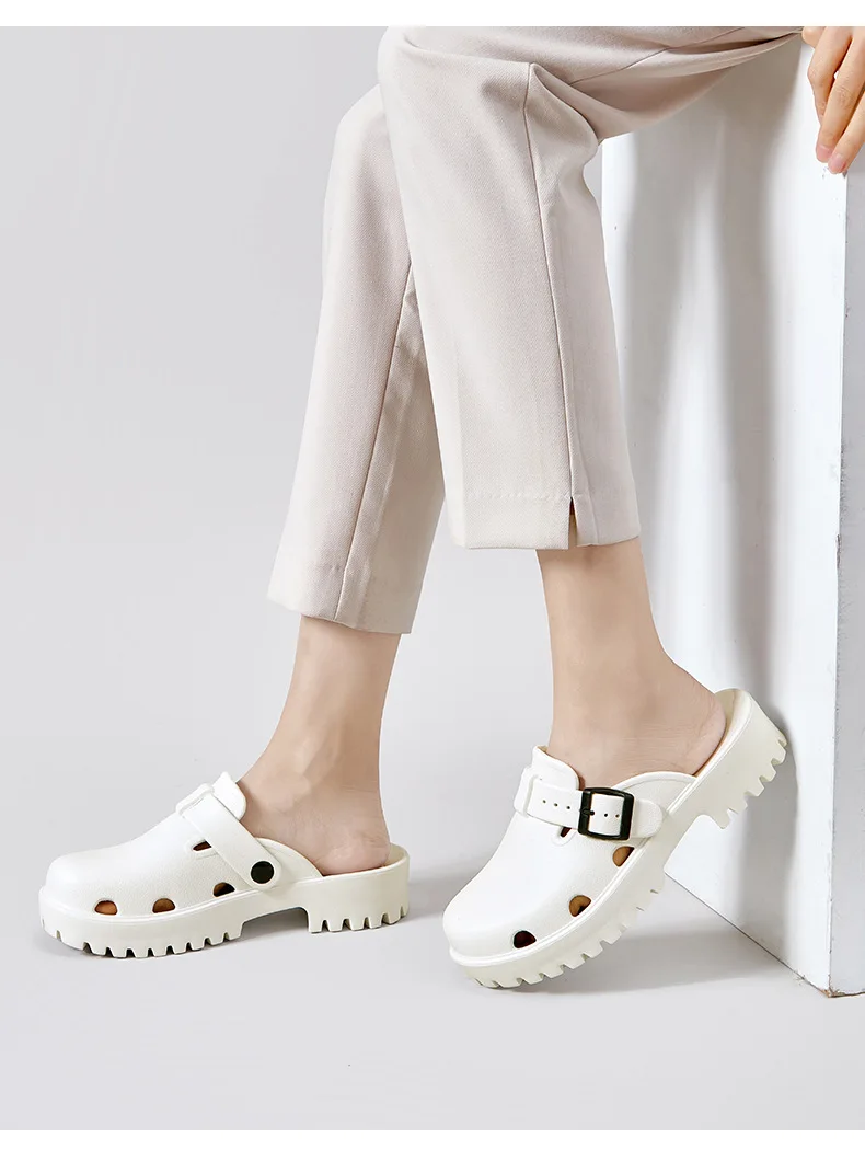 Smile Pop Women Platform Sandals Summer Clogs Slippers Fashion Women's Flat Slippers Outdoor Antiskid Waterproof Home Sandals