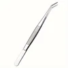 1pcs / 2pcs Stainless Steel Multi-Purpose Tweezers - Perfect For Nail Art, Dental Crystals & Cotton Picking 1