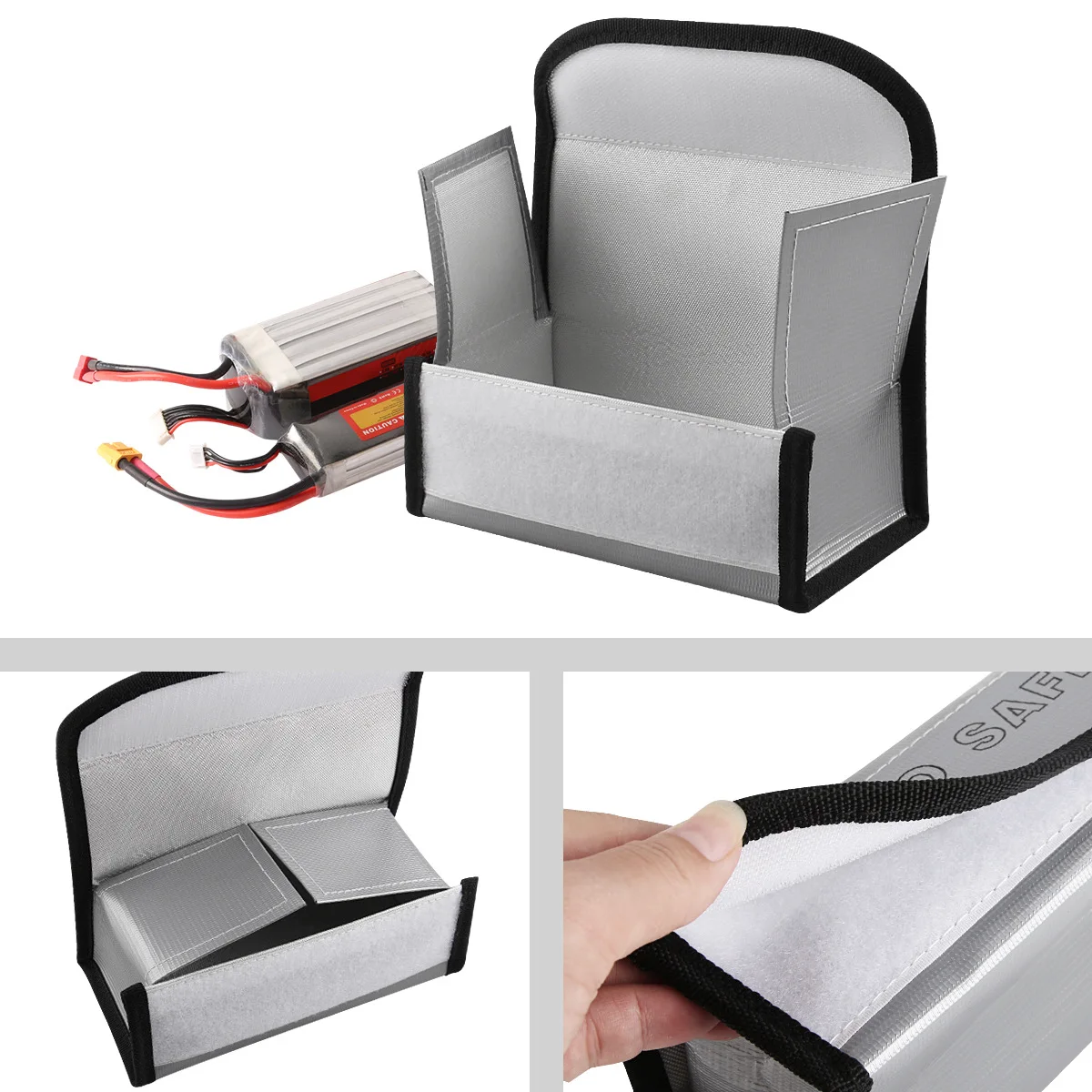 Batterie Lipo 7.4V 1500mAh Sac Sécurité Antidéflagrant Drone FPV