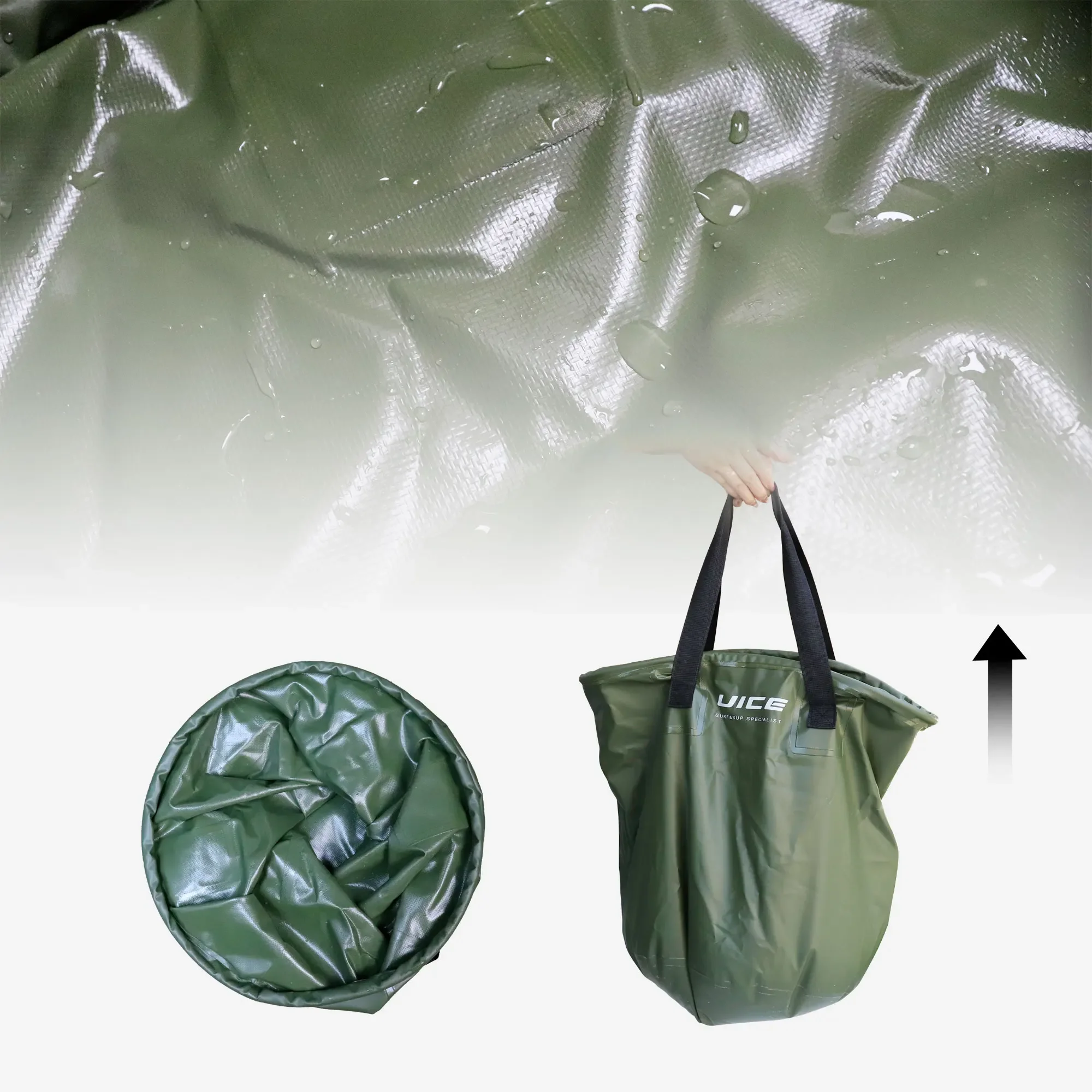 Surfboard Surf Bag Diving Suit Change Bucket Beach Clothes Changing Carrying Bag Outdoor Foldable Storage Wetsuit Changing Mat storage bag swimming bag sports accessory paddle board bag surfboard cover