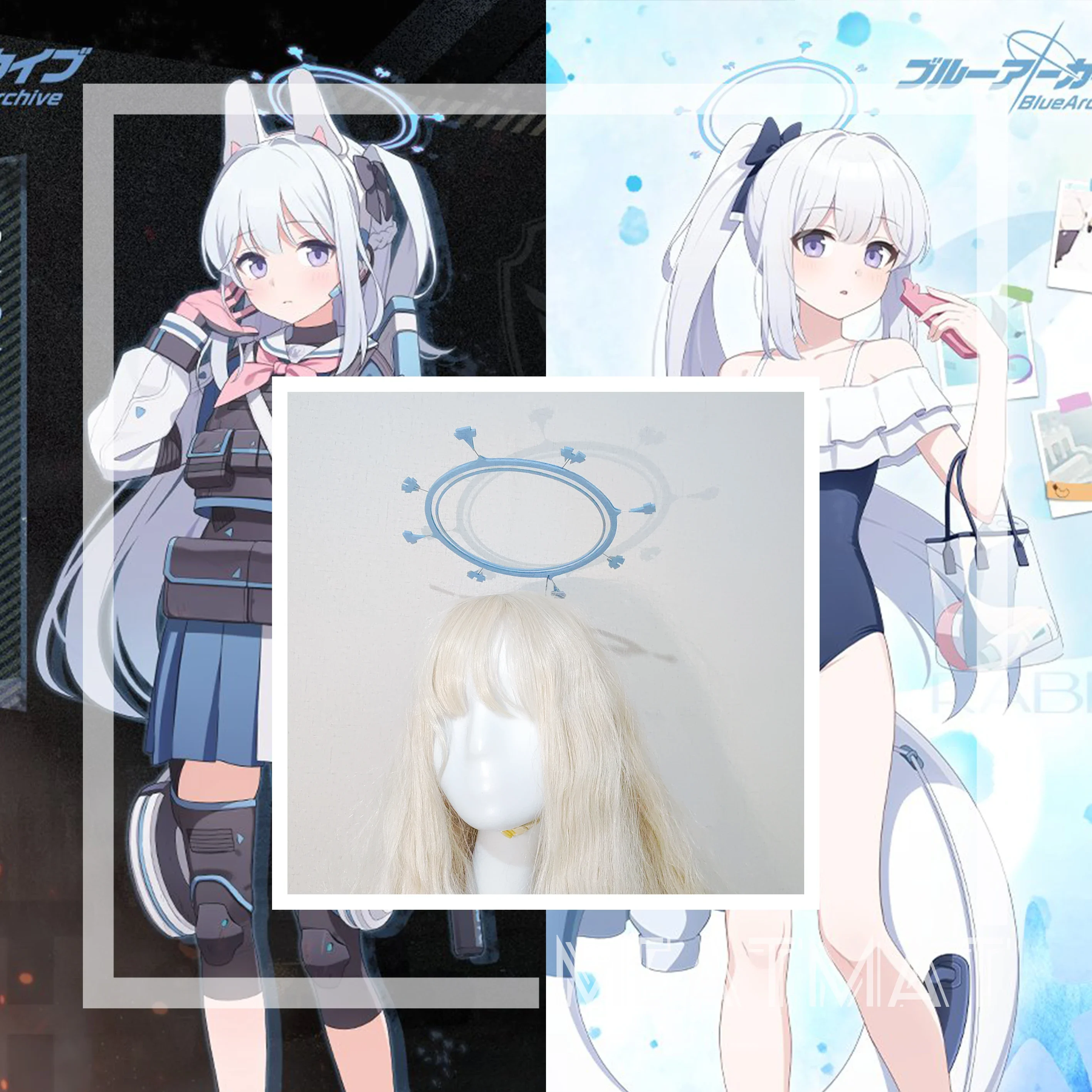 

Tsukiyuki Miyako Headwear Blue Archive Halo Cosplay Prop Accessories Halloween Christmas Party Props for Comic Show