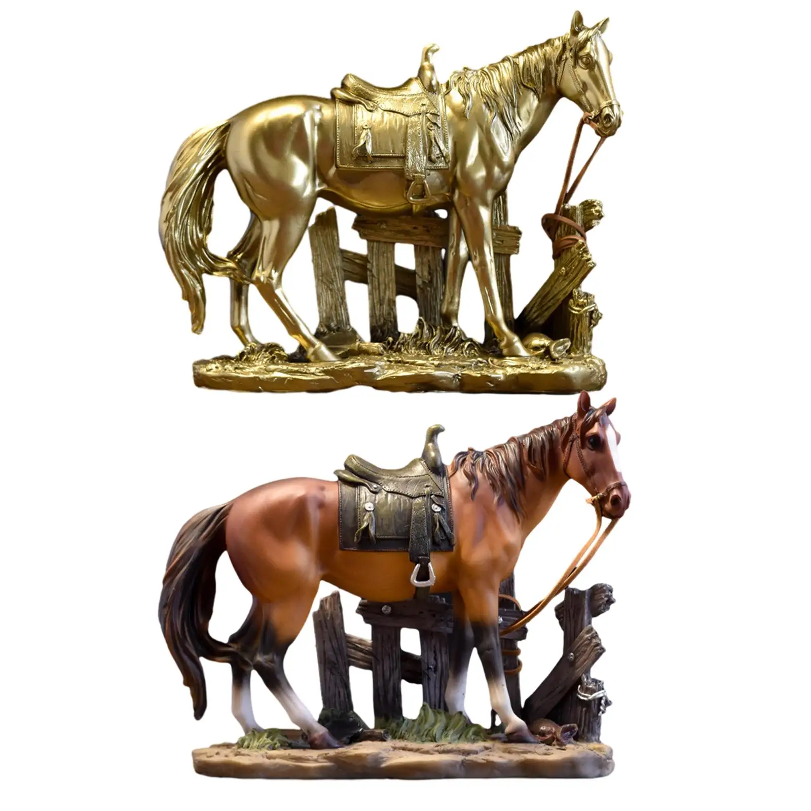 

Horse Statue Decorative Artwork Horse Ornament Collectible Art Ornament Figurine for Table Living Room Furniture Home Bedroom