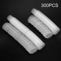 100 Disposable Clear Plastic Sauce Cups with Lids - Perfect for Chutney, Chili, and Small Food Portions (300pcs)