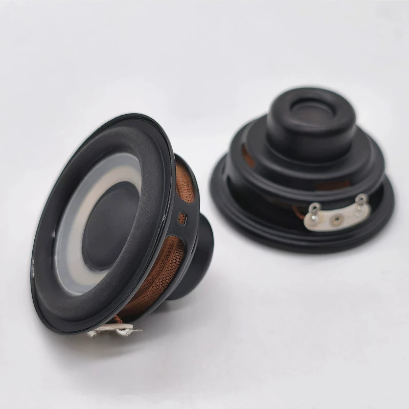 SOTAMIA 2Pcs 2 Inch 52mm Full Range Speaker Audio 4 Ohm 8W Waterproof HIFI Speaker White Basin Altavoz for Bluetooth Speakers 2