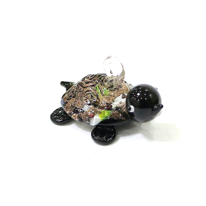 Floating Glass Marine Animal Trinkets Cute Mini Sea Turtle Figurine Charm Pendant Ornament for Aquarium Fish Tank Decor Supplies 6