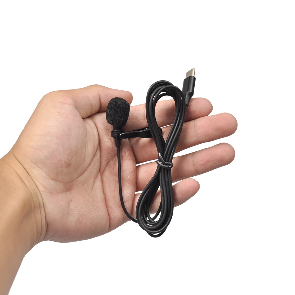 

Professional Lavalier Microphone for PC Laptop Smartphone DSLR Camera 3.5mm Type C Professional Micro Wired Microphone