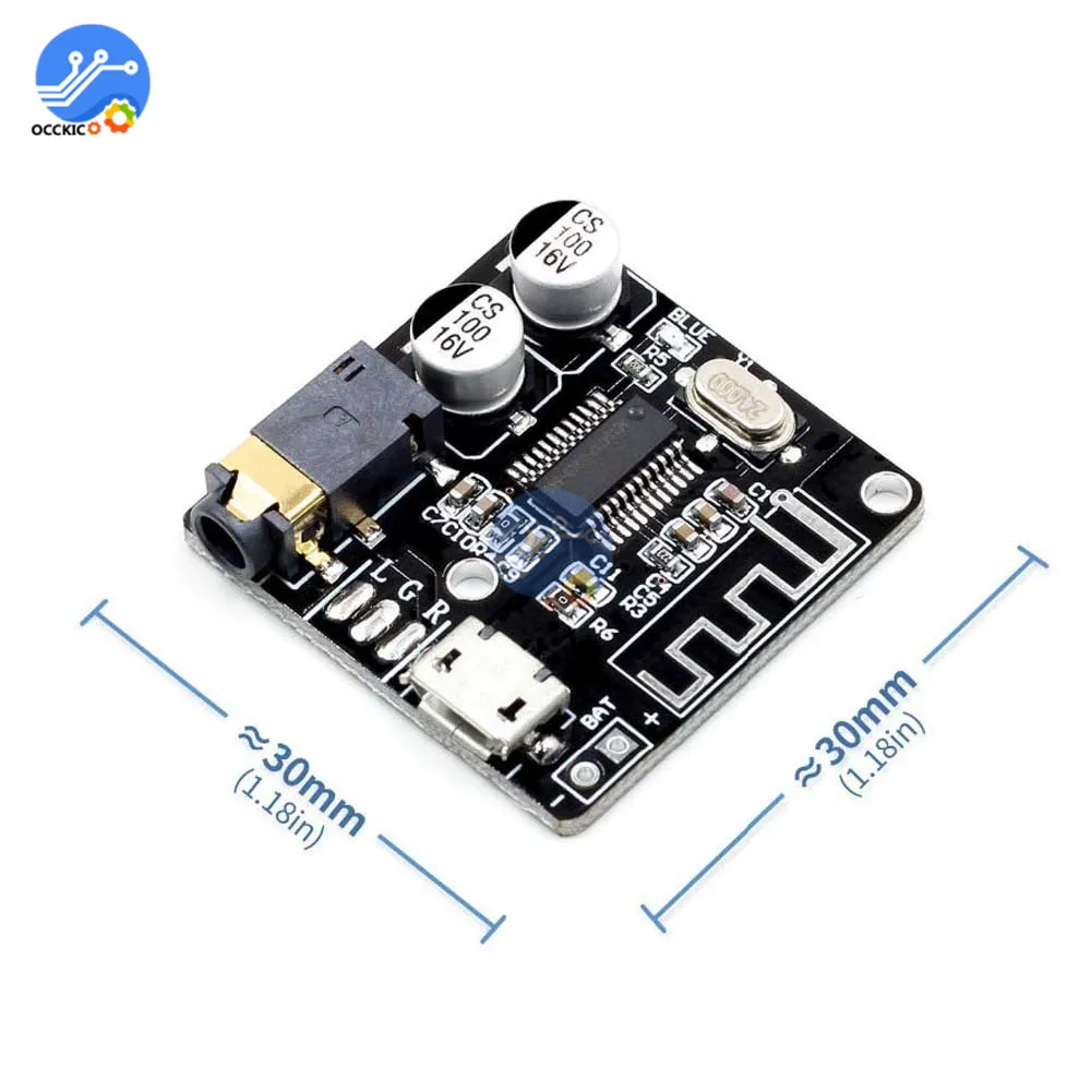 Bluetooth Audio Receiver Board VHM-314 Bluetooth 5.0 MP3 Lossless Decoder Board Wireless Stereo Music Module 3.7-5V