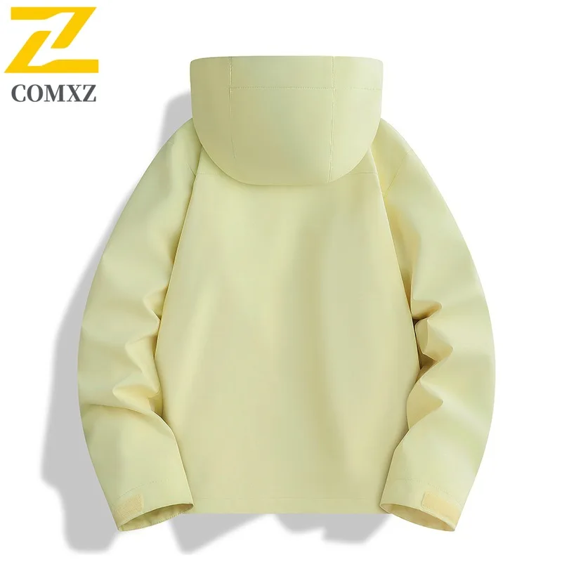 COMXZ Men Adventure Jacket Stylish Hooded Design Outdoor Multi-Function Coat Casual Skiing Thickened Warmth Winter New Coats