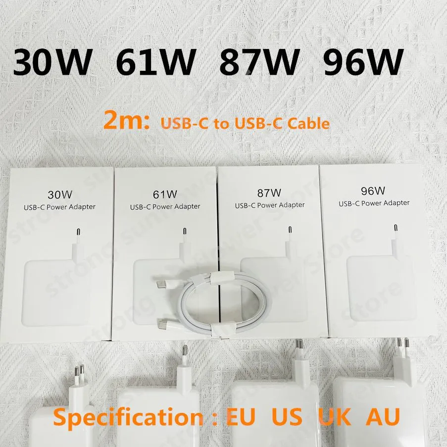 30W 61W 87W 96W 노트북 충전기 Apple Macbook Pro 16 15 MacBook Pro 12 인치 13 인치 Type-C 충전기 용 13 인치 전원 어댑터