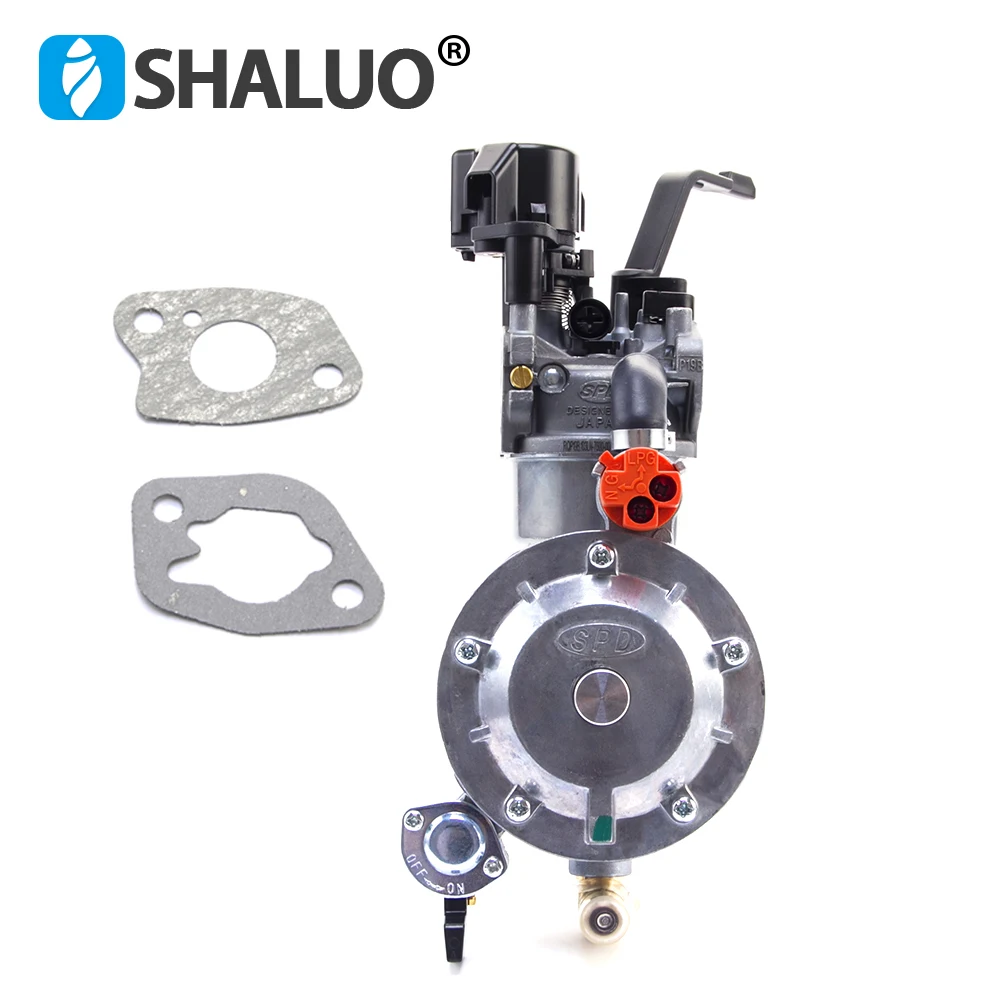 P19B Frequency Conversion LPG Carburetor Kit 3KW 6.5HP 168F 170F Gasoline Generator Dual Fuel Gas Carburetor With Gaskets gasoline generator parts