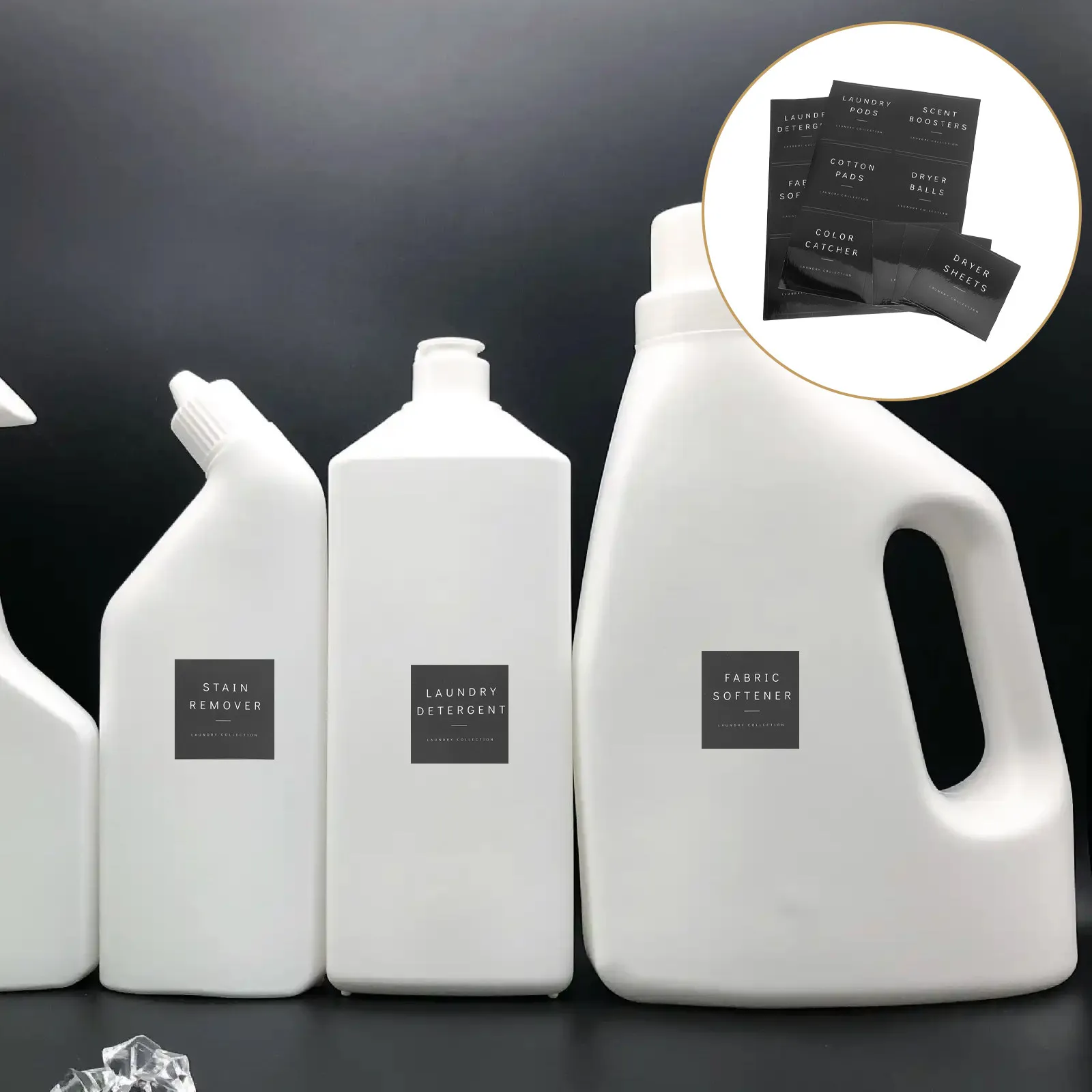 15x Waterproof Labels For Laundry Bottles Bathroom Labels For Containers Adhesive Laundry Soap Dispenser Stickers Laundry Labels - 6