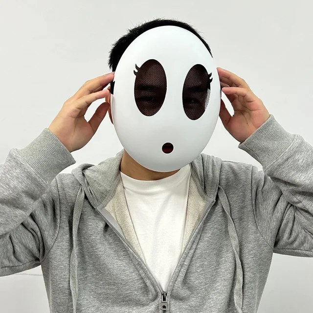 Game Bros Shy Guy Mask Nostalgic Cosplay Costume Prop For Kids & Adults - Lightweight, Durable, Humorous Halloween Accessory Gift For Her - Ireland