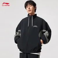 LI-NING BADFIVE hommes crème solaire ample sport coupe-vent à la mode décontracté manteau à glissière AFDV127 1